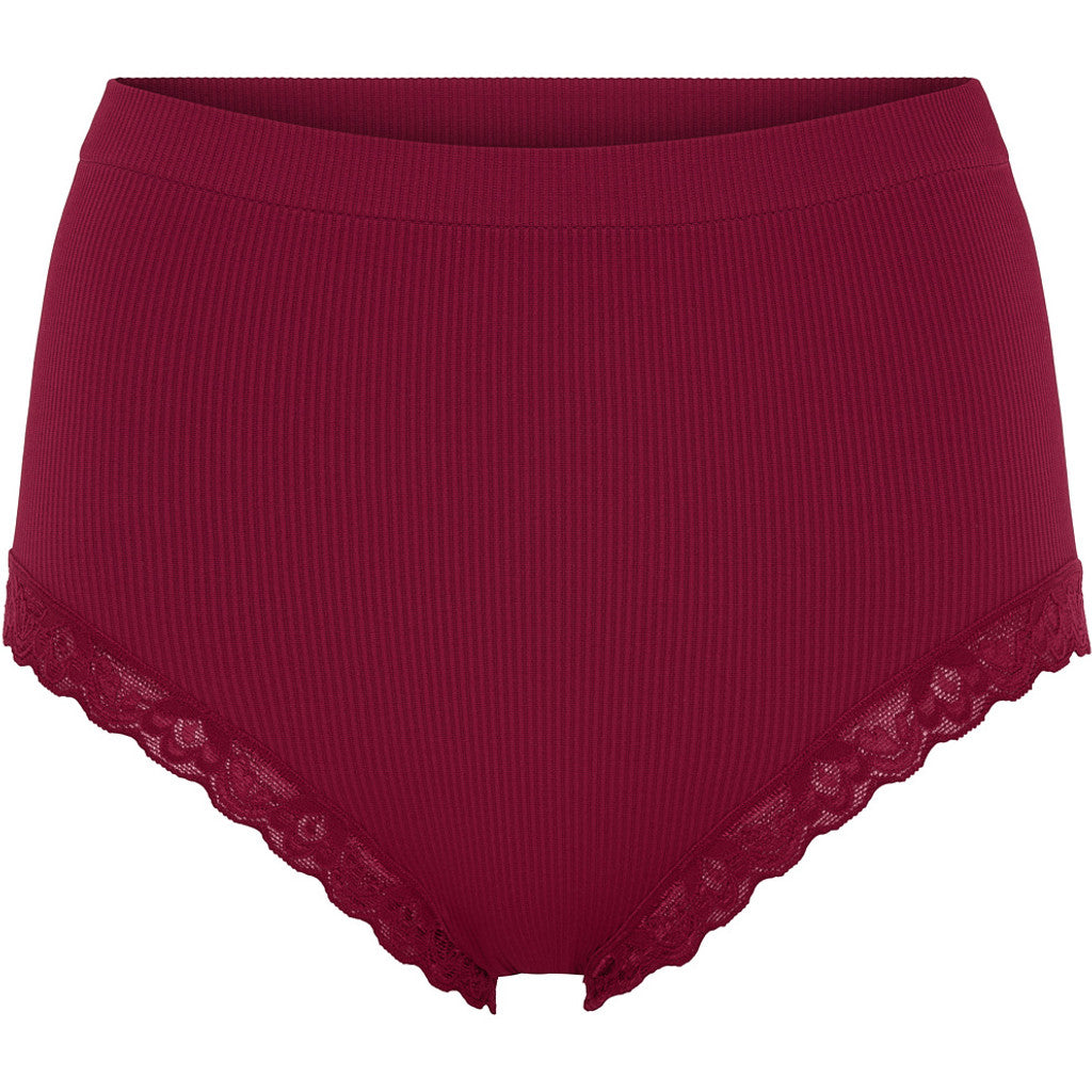 Microfiber T&S Feline rib midi Panties Panties Bordo