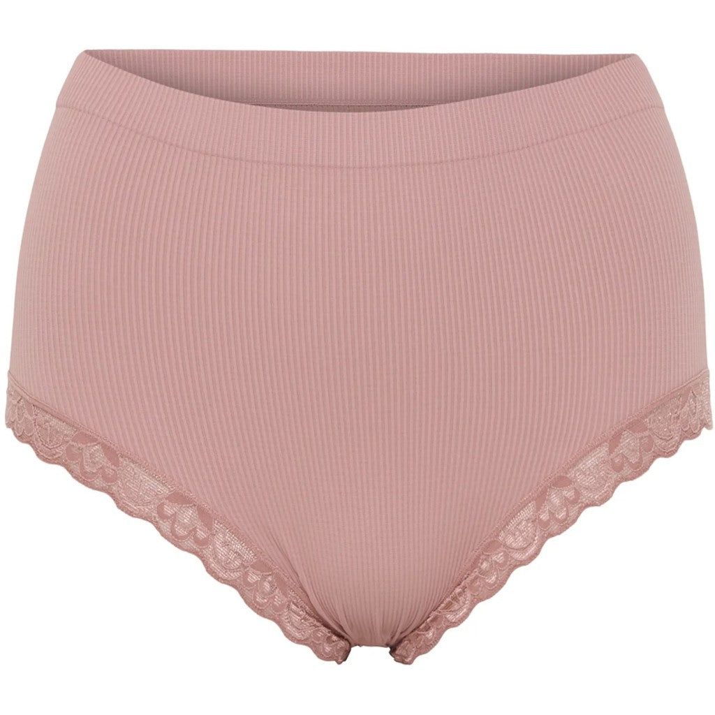 Microfiber T&S Feline rib midi Panties Panties Rosa antico