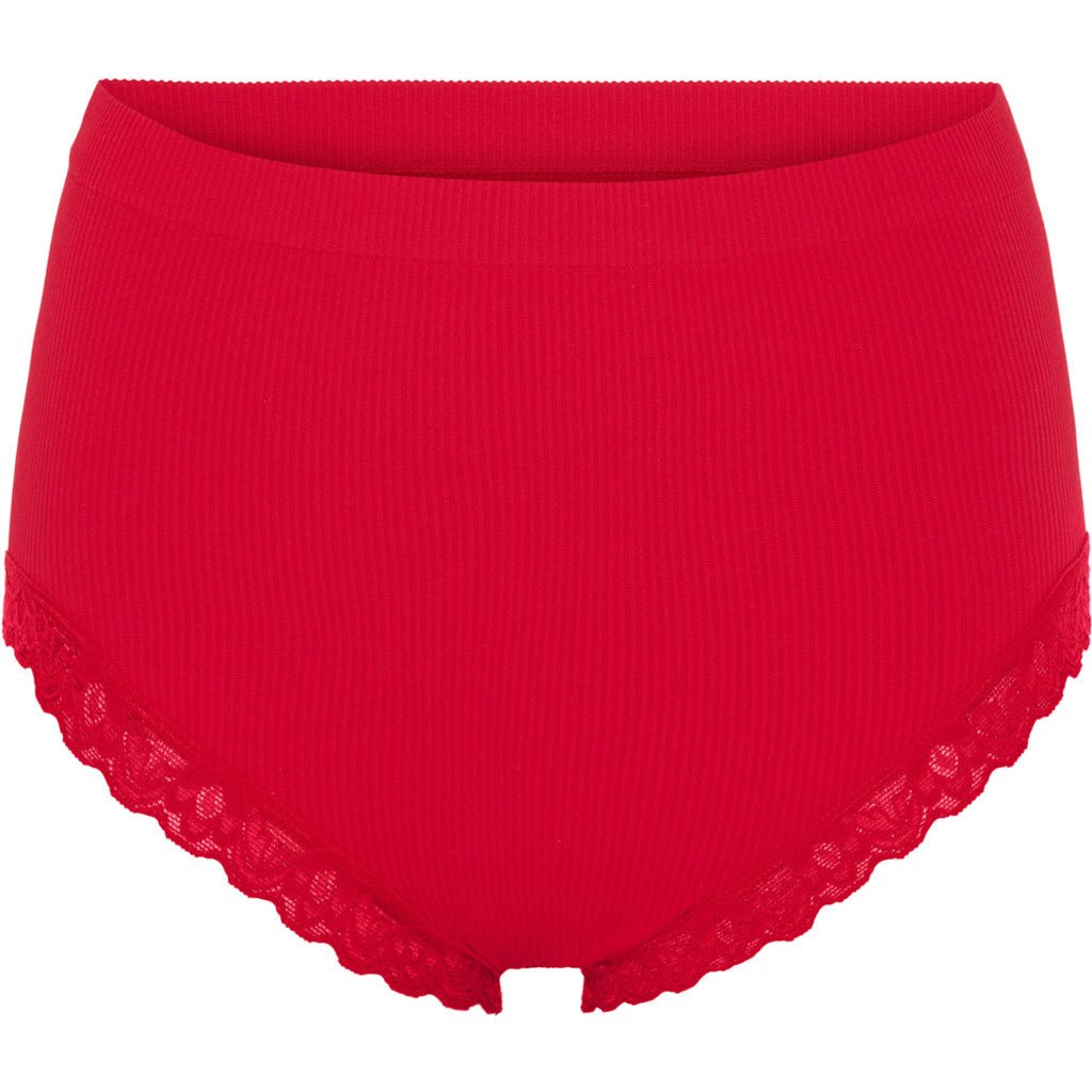 Microfiber T&S Feline rib midi Panties Panties Rosso