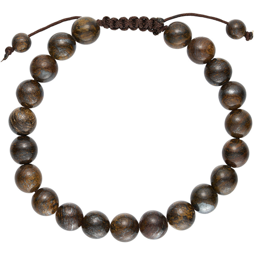 Jewelry T&S Frank Mens Bracelet Bracelet Bronze grey stone