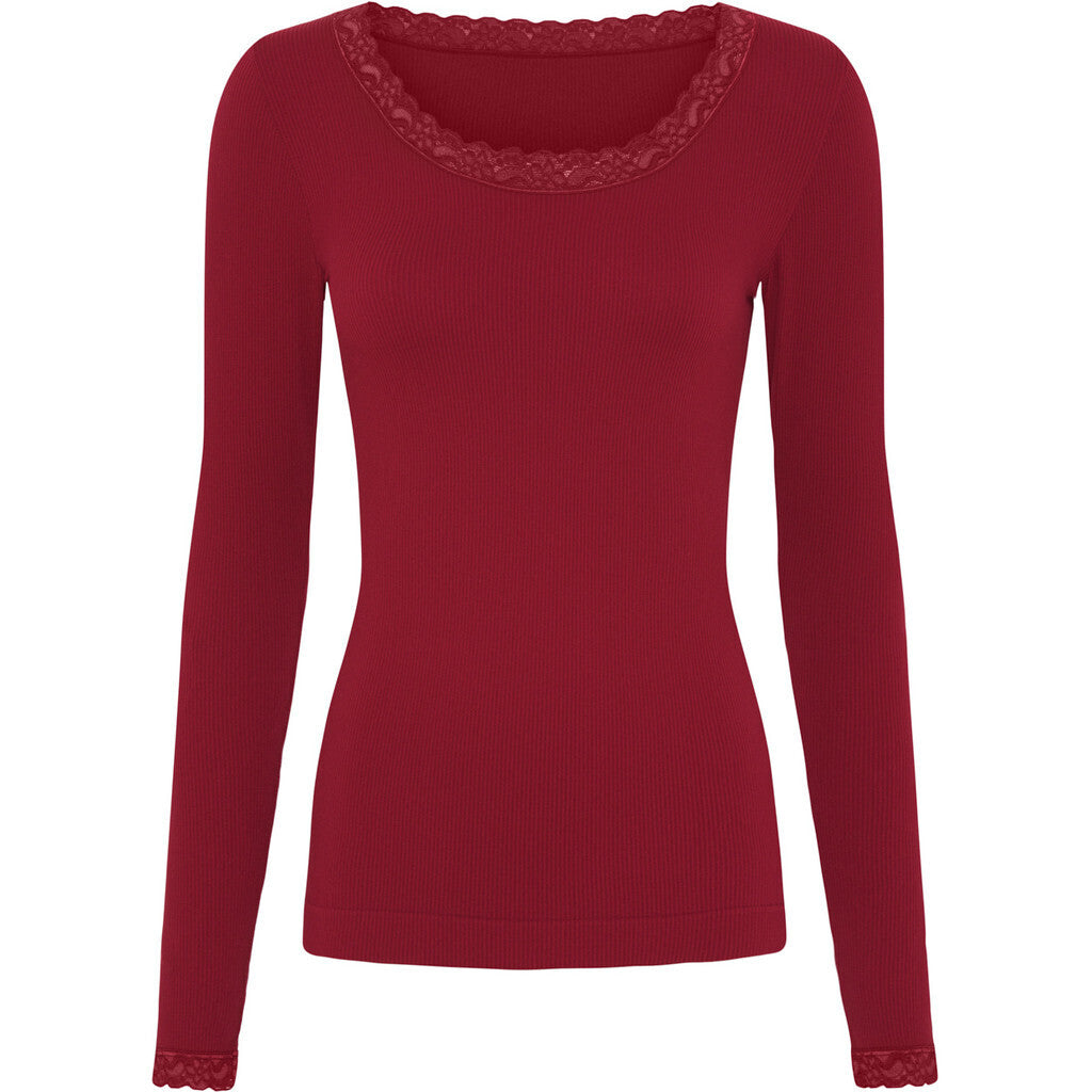 Microfiber T&S Frida T-shirt LS T-shirt LS Bordo