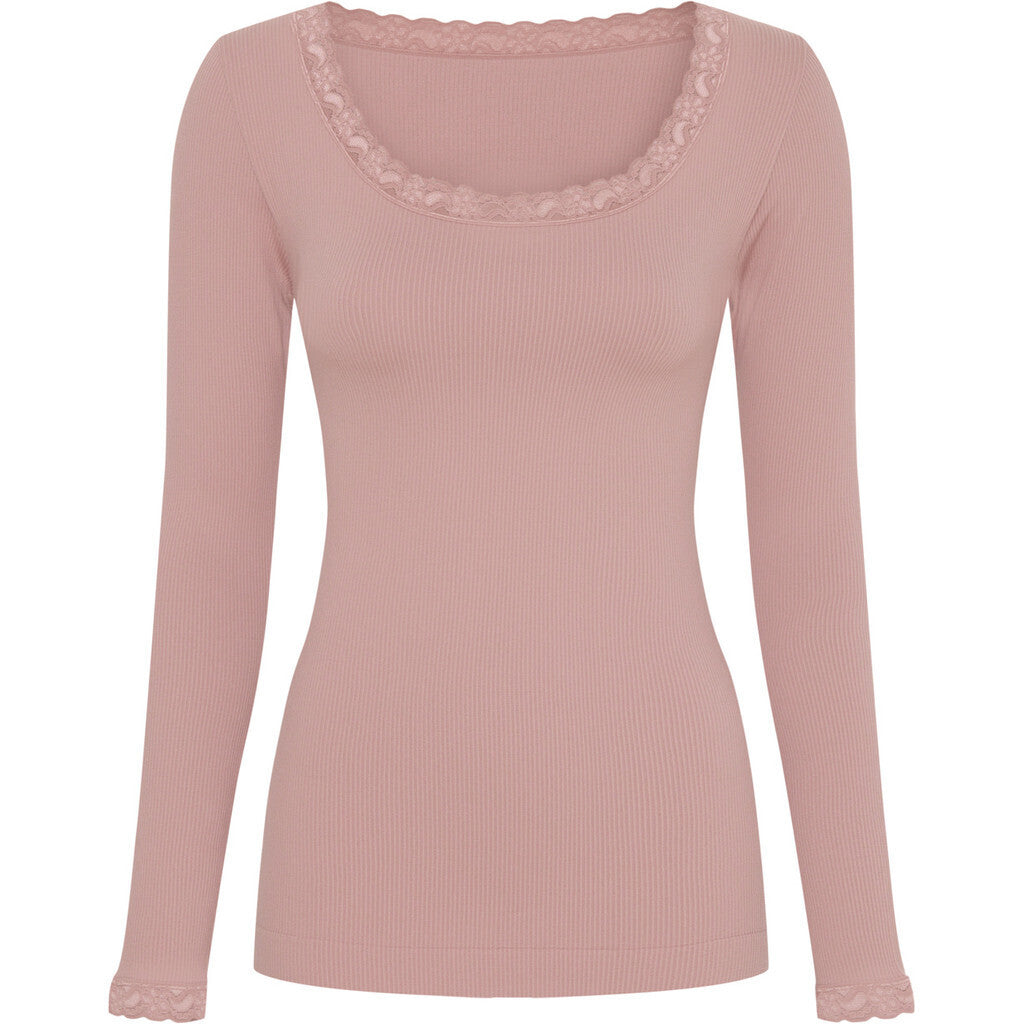 Microfiber T&S Frida T-shirt LS T-shirt LS Rosa antico