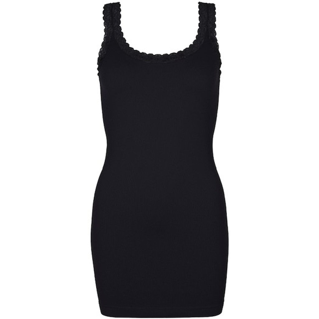 Microfiber T&S Frida Top Long Rib Top Nero