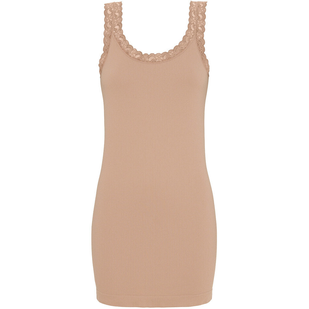 Microfiber T&S Frida Top Long Rib Top Nudo