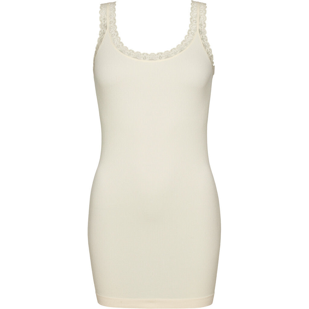 Microfiber T&S Frida Top Long Rib Top Panna