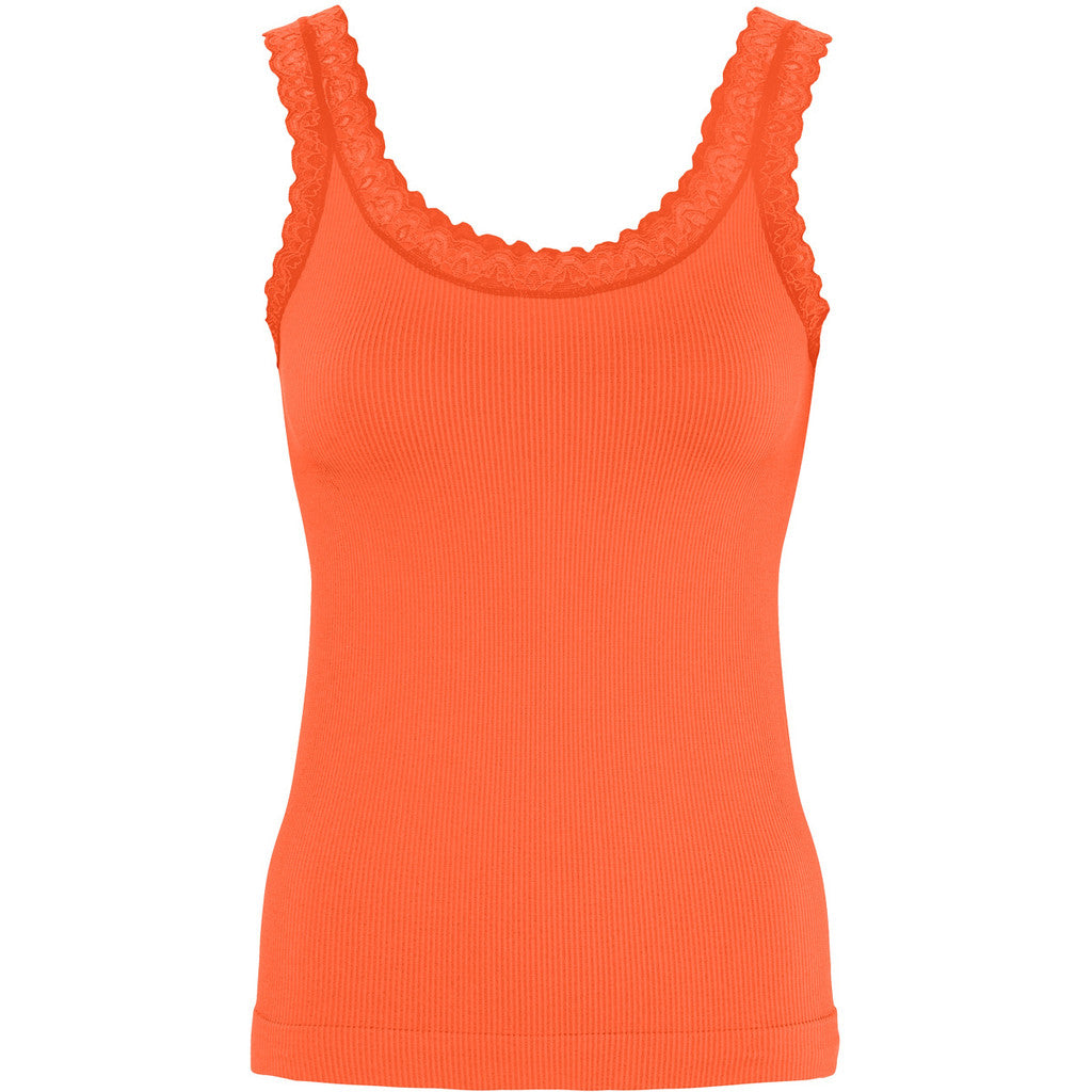 Microfiber T&S Frida rib Top Rib Top Arancio fluo
