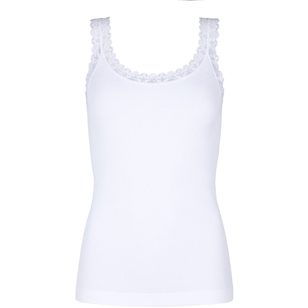 Microfiber T&S Frida rib Top Rib Top Bianco