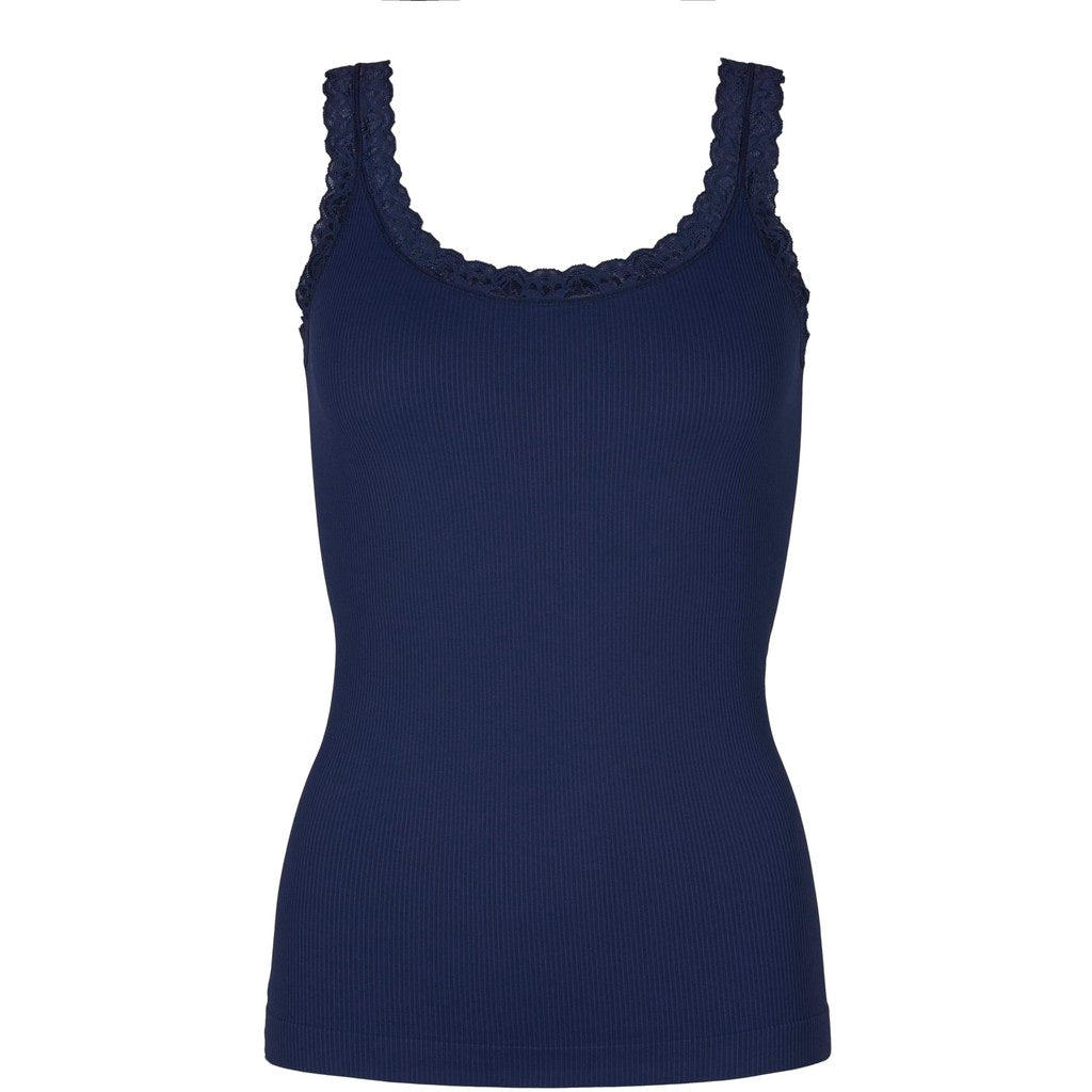 Microfiber T&S Frida rib Top Rib Top Blu