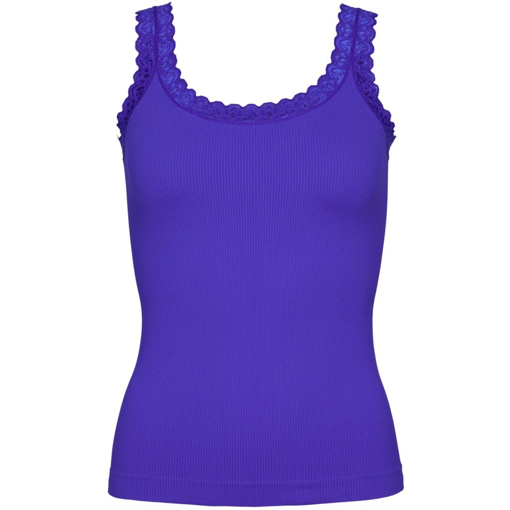 Microfiber T&S Frida rib Top Rib Top Bluette