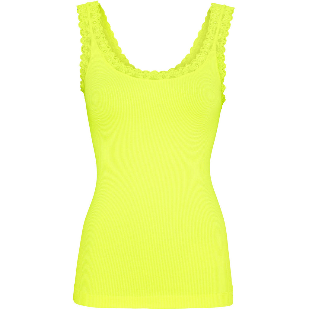 Microfiber T&S Frida rib Top Rib Top Giallo fluo