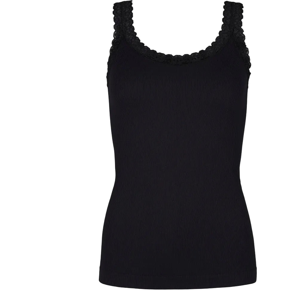 Microfiber T&S Frida rib Top Rib Top Nero