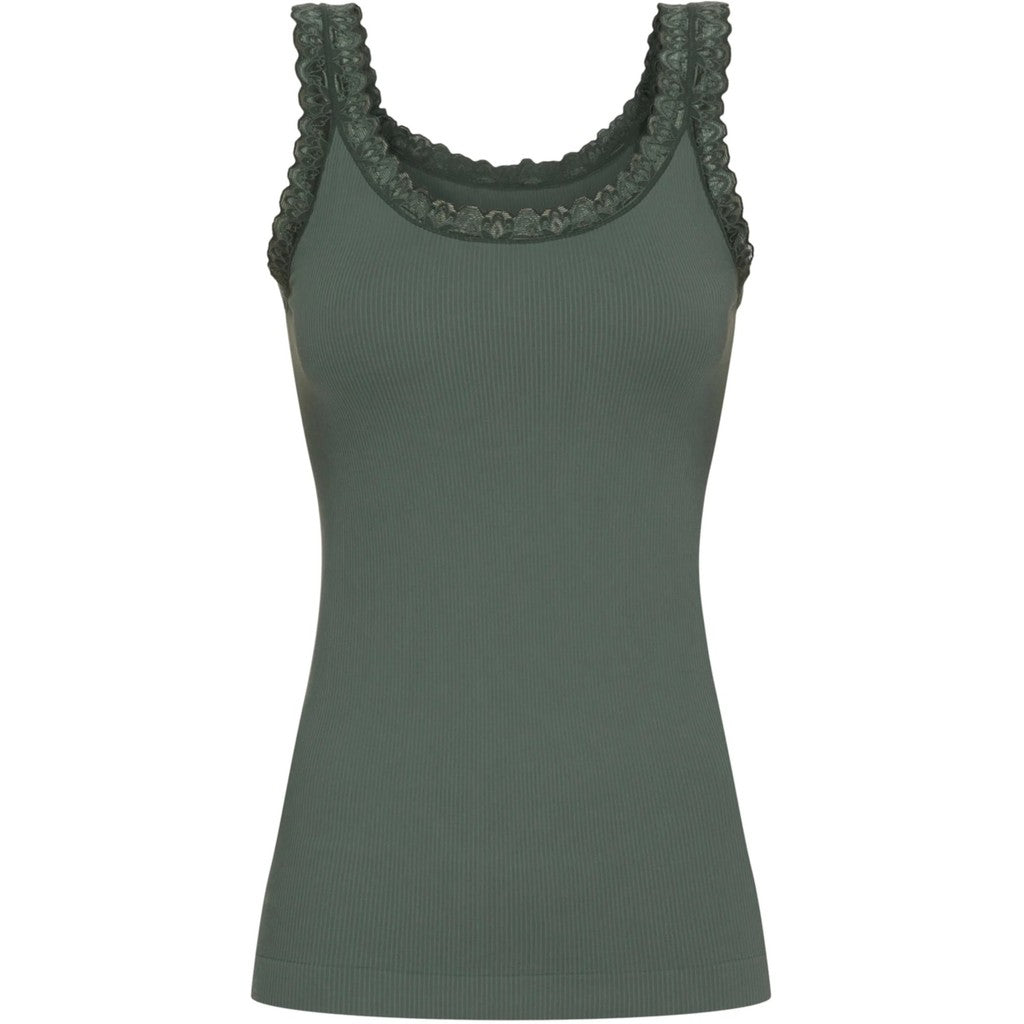 Microfiber T&S Frida rib Top Rib Top Oliva