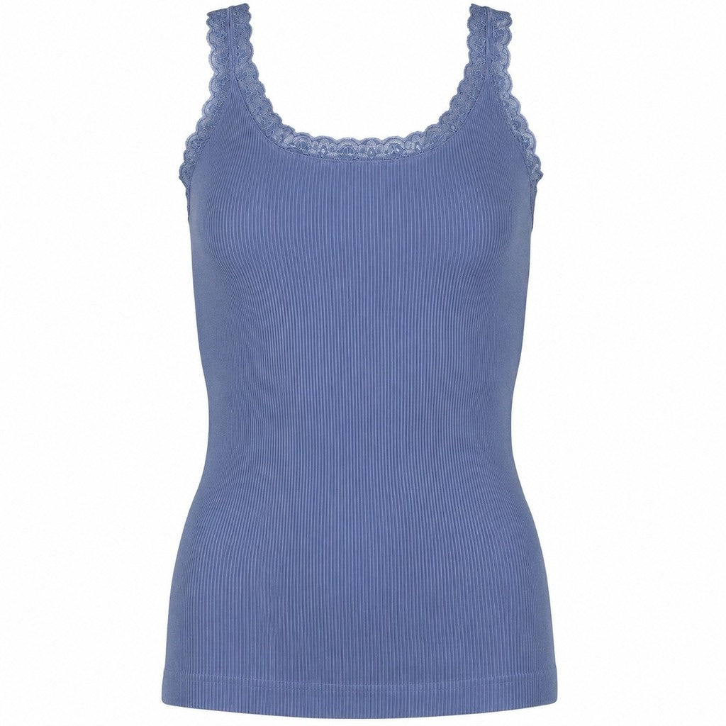 Microfiber T&S Frida rib Top Rib Top Oltremare