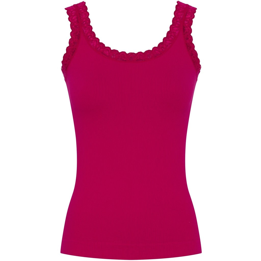 Microfiber T&S Frida rib Top Rib Top Sangria