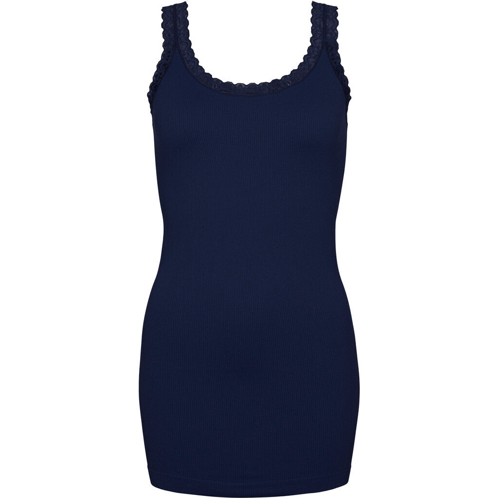 Microfiber T&S Frida rib Top Plus Rib Top Blu