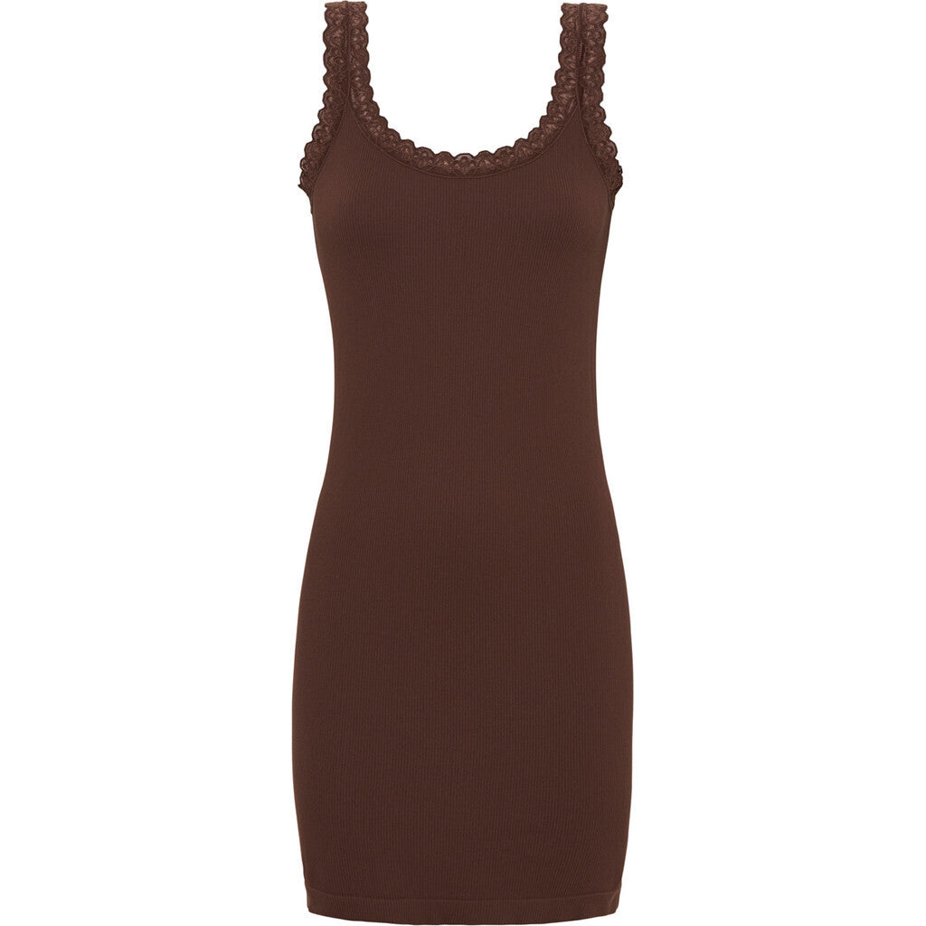 Microfiber T&S Frida rib Top Plus Rib Top Cioccolato