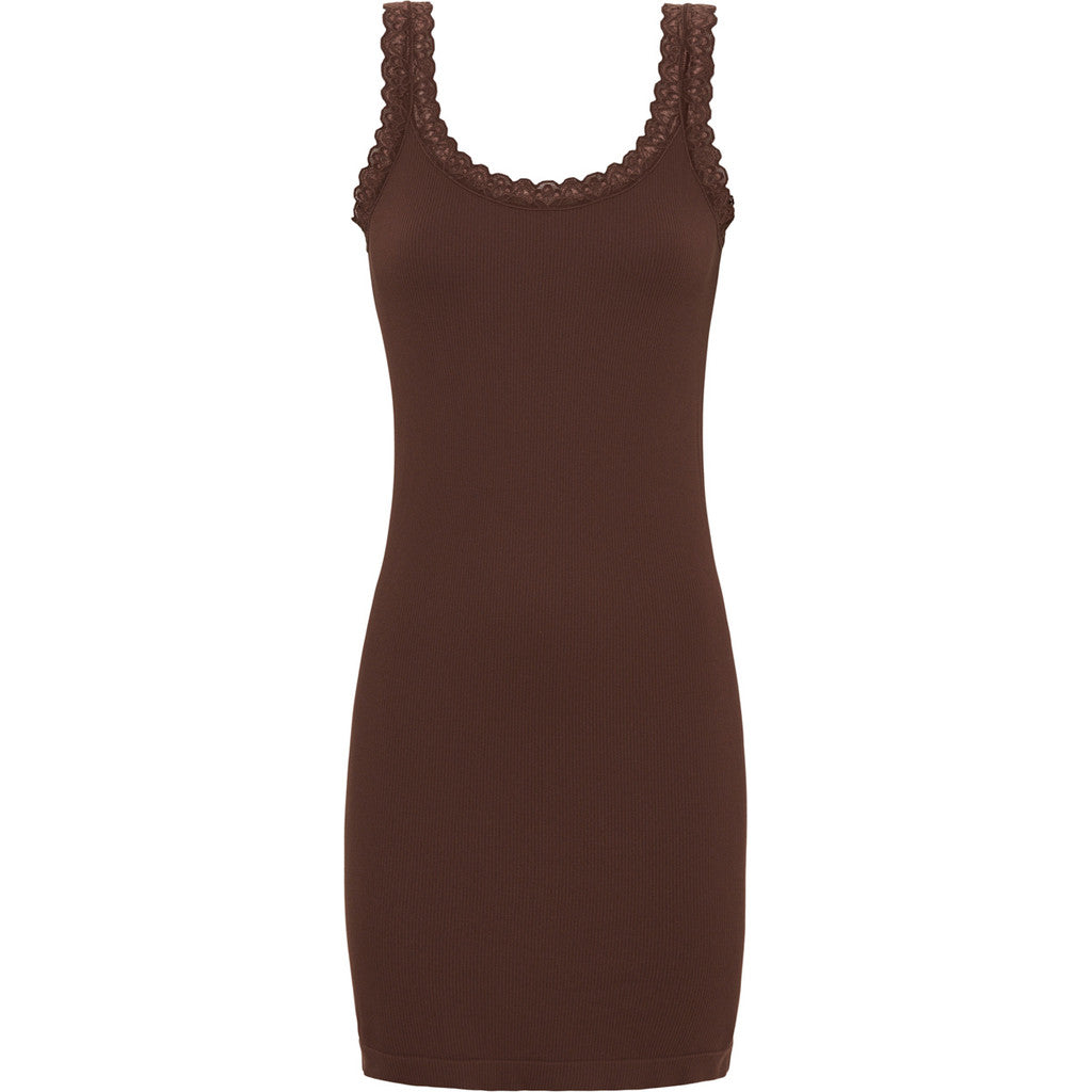 Microfiber T&S Frida rib Top Plus Rib Top Cioccolato
