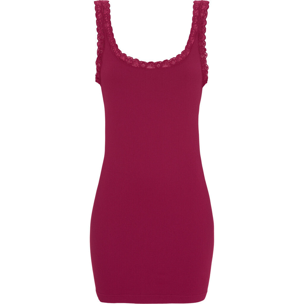 Microfiber T&S Frida rib Top Plus Rib Top Sangria