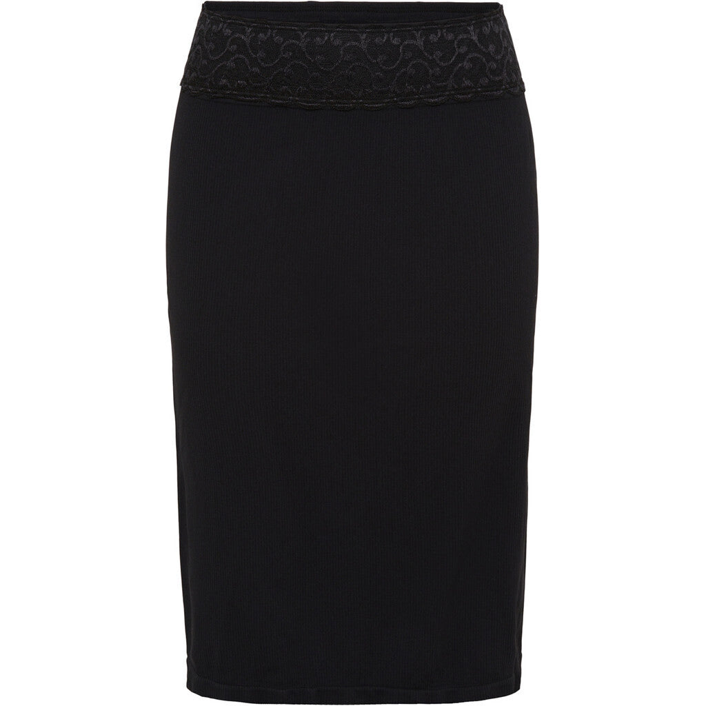 Microfiber T&S Frida skirt lace Skirt Nero