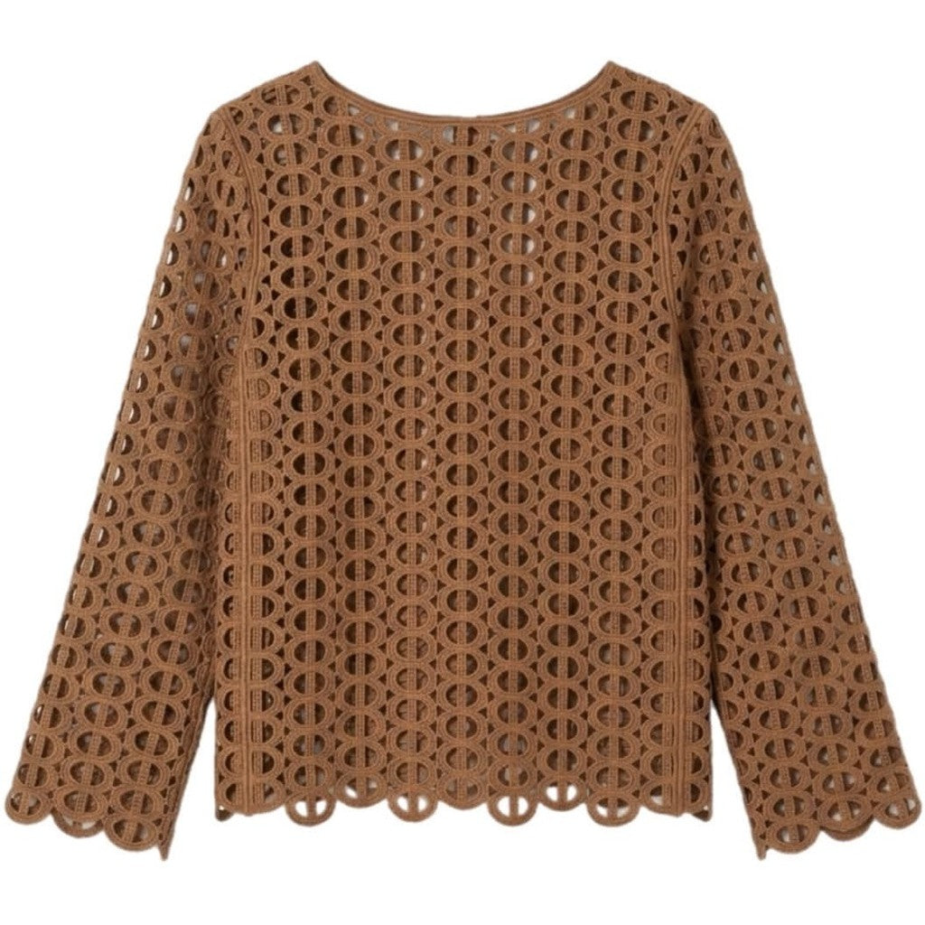 Clothing T&S Gerda Blouse Blouse Brown
