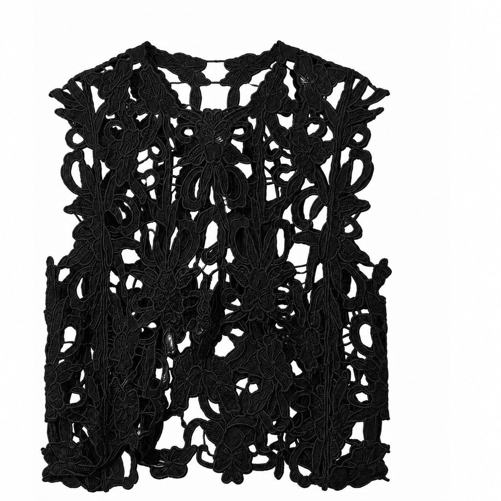 Clothing T&S Gudrun Lace Top Top Black