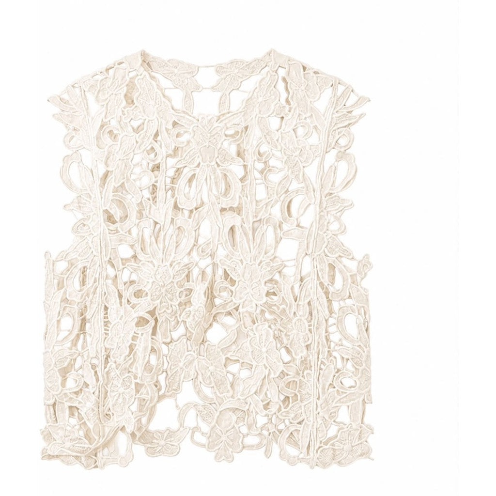 Clothing T&S Gudrun Lace Top Top Ivory