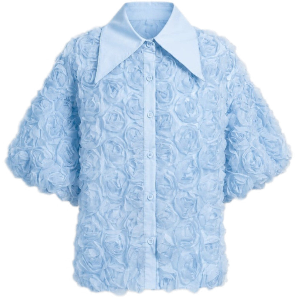 Clothing T&S Gwen Flower Shirt Shirt Light blue