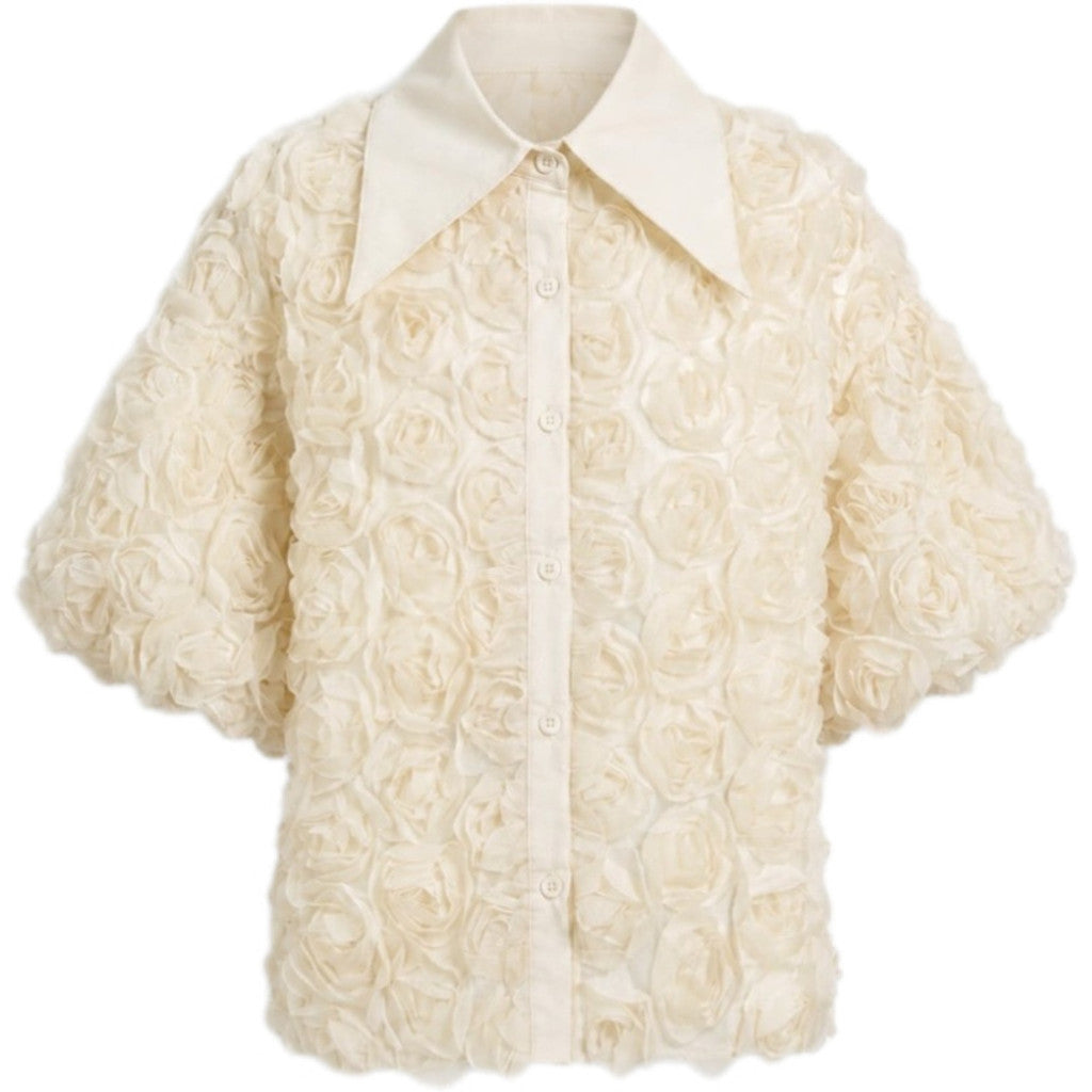 Clothing T&S Gwen Flower Shirt Shirt Off White