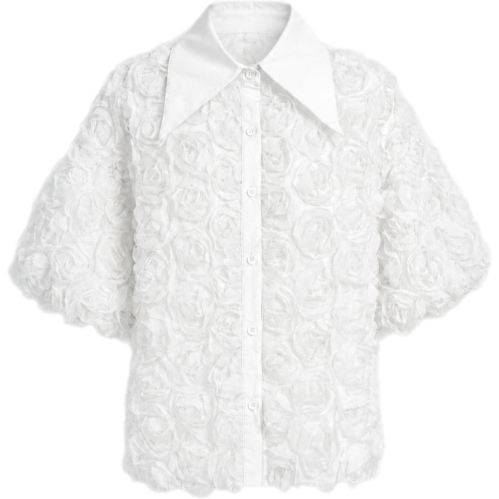 Clothing T&S Gwen Flower Shirt Shirt White