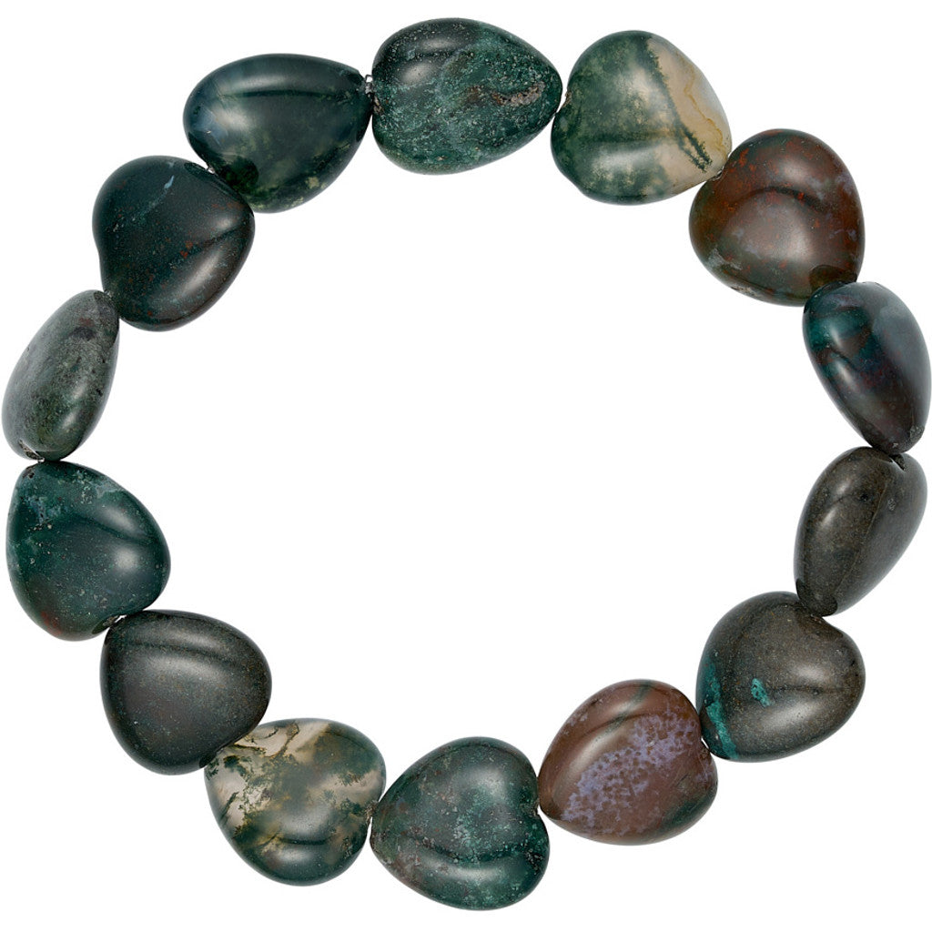 Jewelry T&S Heart Stone bracelet Bracelet Indian agat