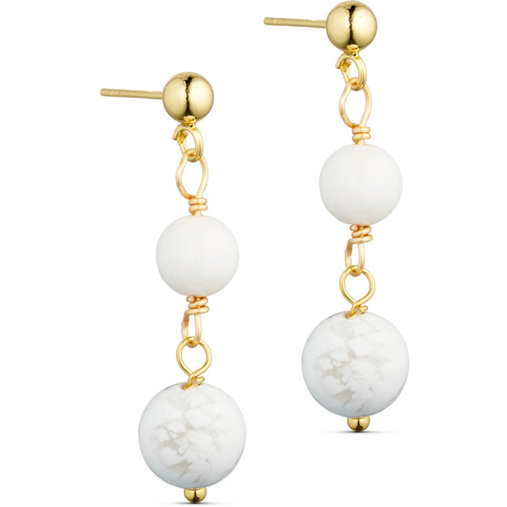 Jewelry T&S Jackie 2-stone Earring Earring White turquoise