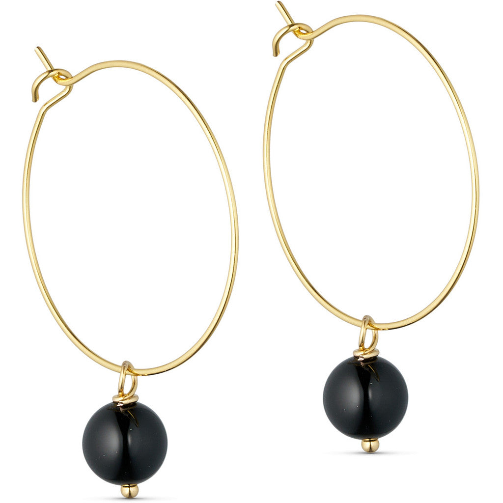 Jewelry T&S Jackie Hoop Earring Earring Agat black