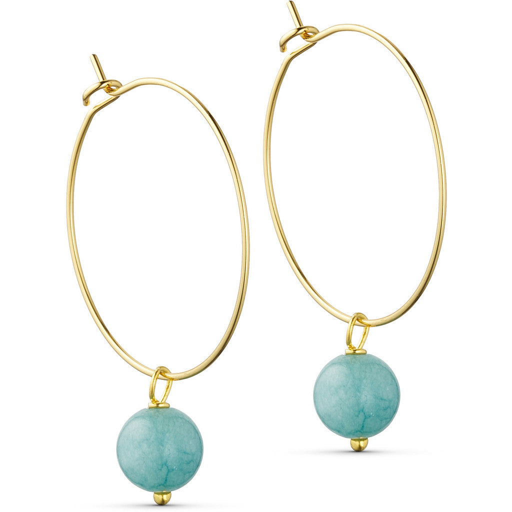 Jewelry T&S Jackie Hoop Earring Earring Aqua tourmaline