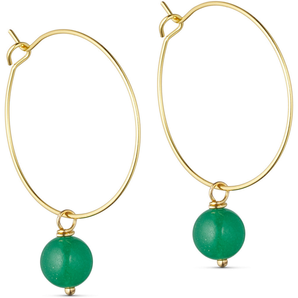 Jewelry T&S Jackie Hoop Earring Earring Jade green