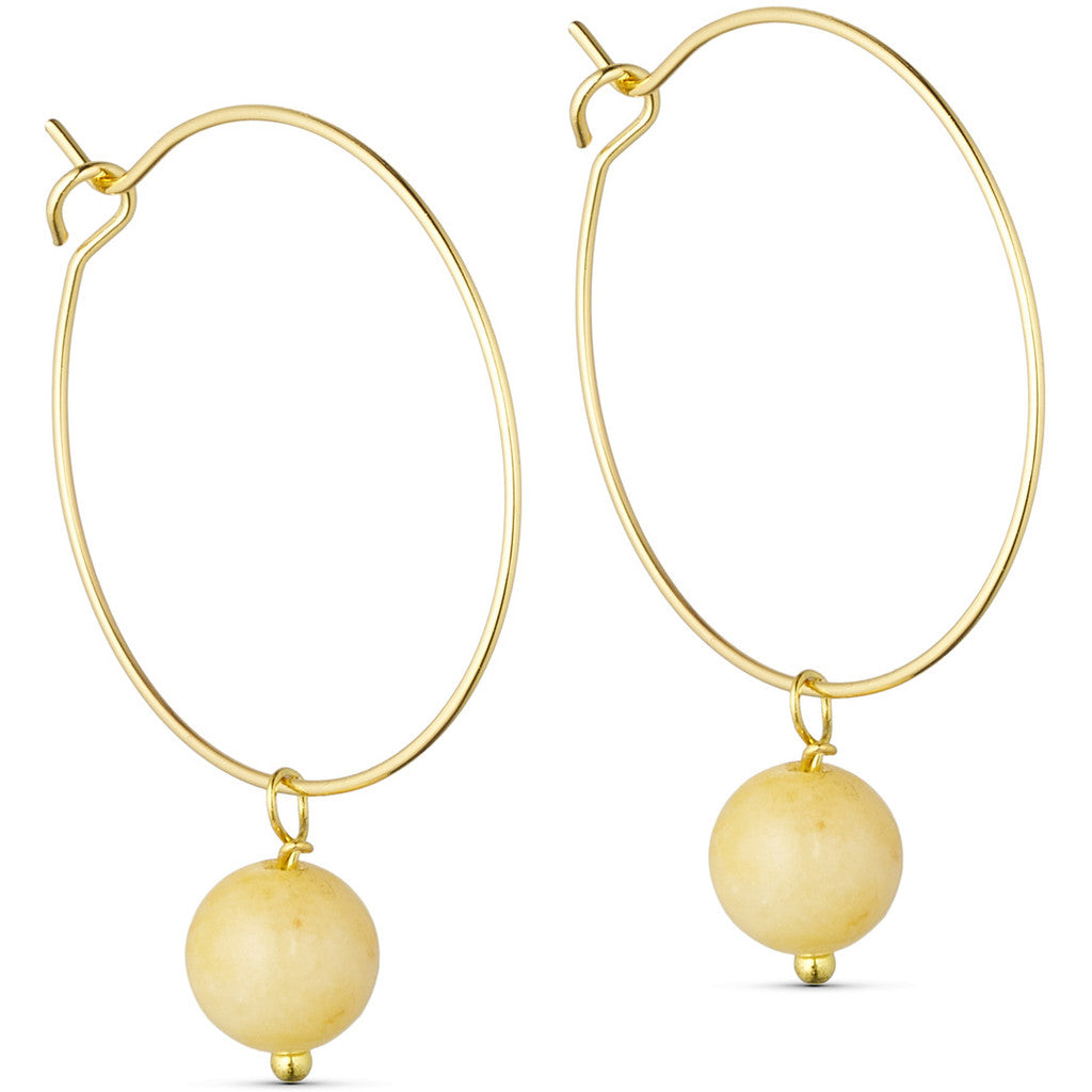 Jewelry T&S Jackie Hoop Earring Earring Jade yellow