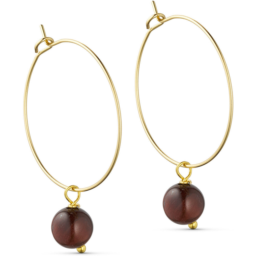 Jewelry T&S Jackie Hoop Earring Earring Red tiger Eye