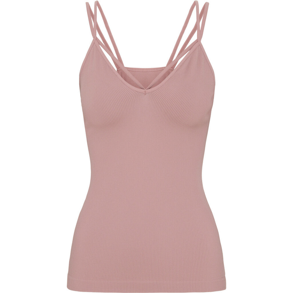 Microfiber T&S Jennifer top Rib Top Rosa antico