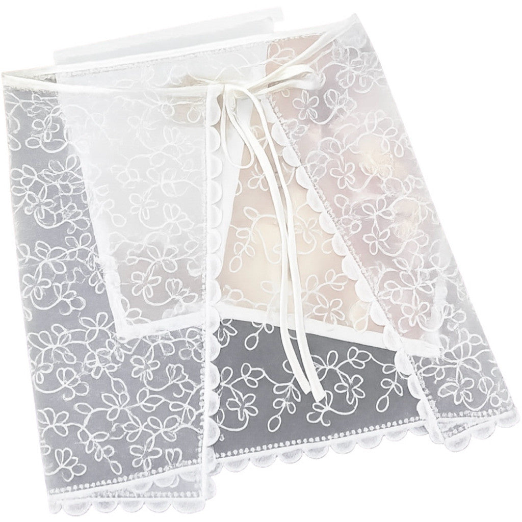 Scarf T&S Lace Wrap Skirt Evelyn Scarf White
