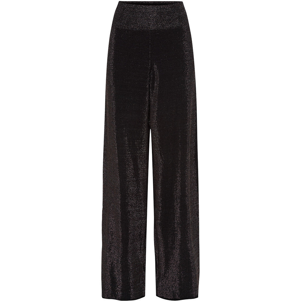 Microfiber T&S Las Vegas glitter Jazz Pant Pants Nero-Argento