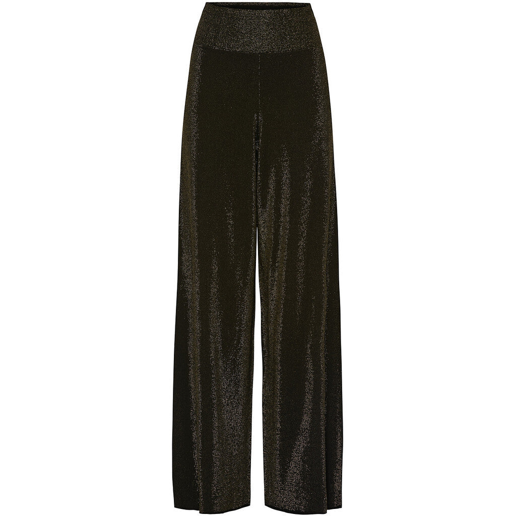Microfiber T&S Las Vegas glitter Jazz Pant Pants Nero-Oro