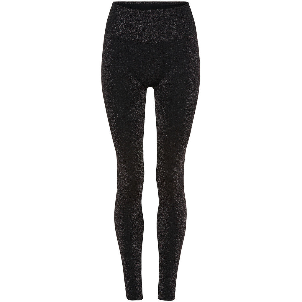 Microfiber T&S Las Vegas glitter Legging HW Leggings Nero-Argento