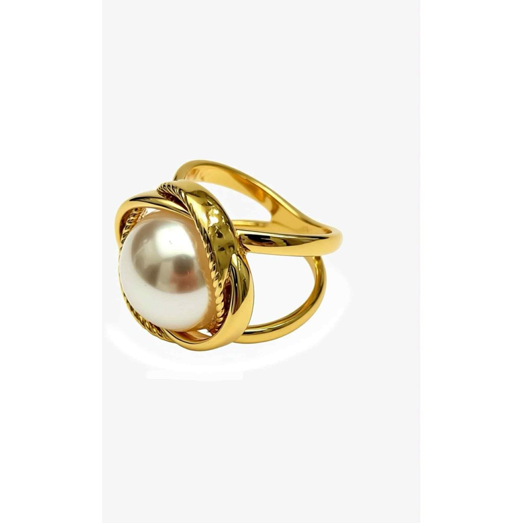 Jewelry T&S Leah Scarf Ring Scarf Ring Gold