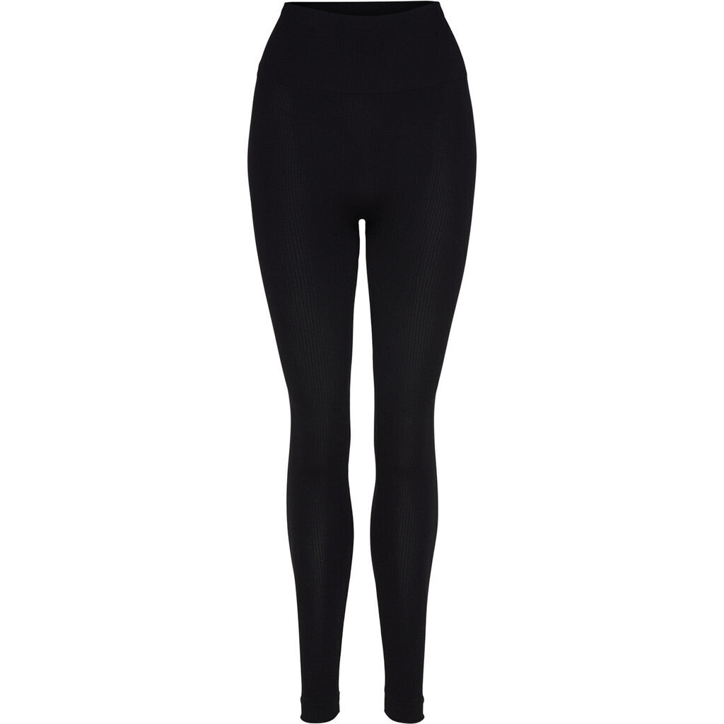 Microfiber T&S Linea rib Legging HW Leggings Nero