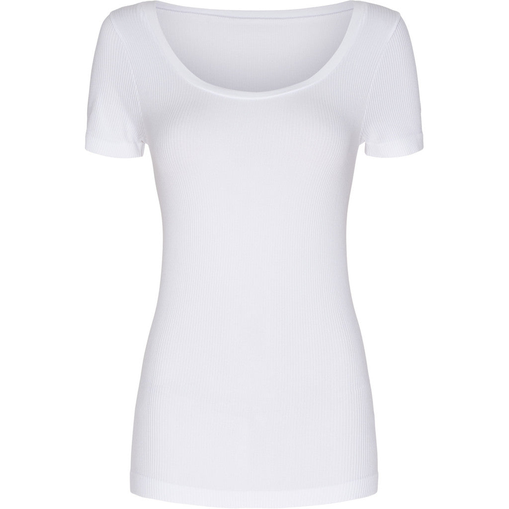 Microfiber T&S Linea rib T-shirt SS NEW T-shirt SS Bianco