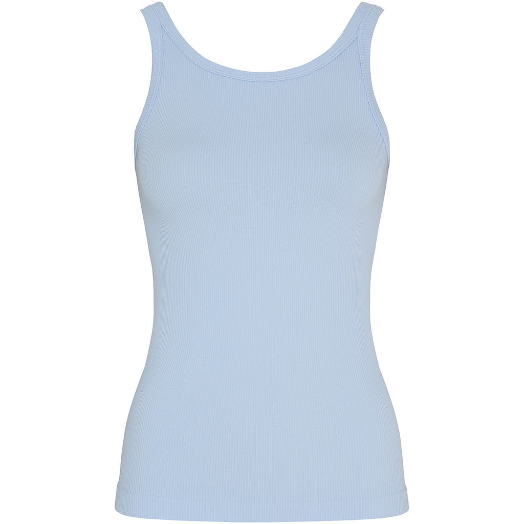 Microfiber T&S Lone rib tank Top Tank top Azzurro