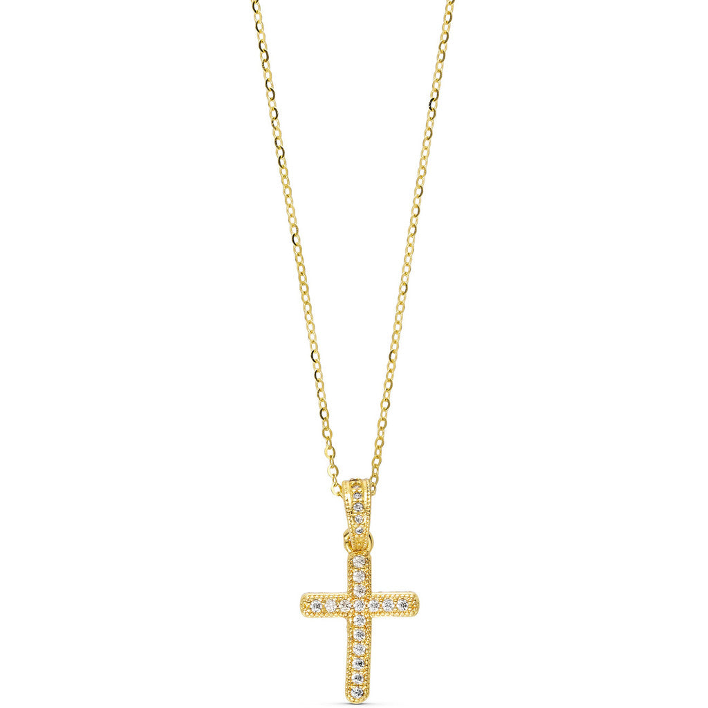 Jewelry T&S Magdalena Cross Necklace Necklace Gold