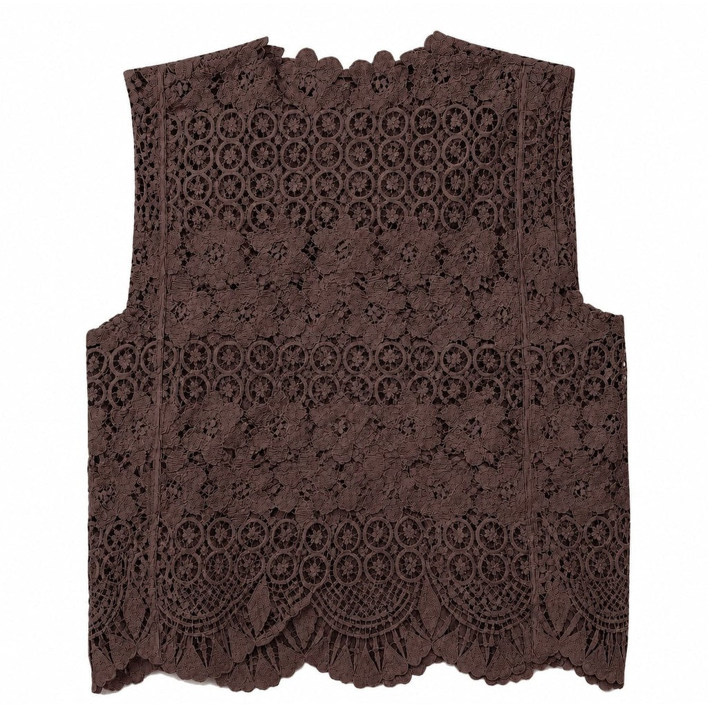 Clothing T&S Maren Lace Top Top Brown