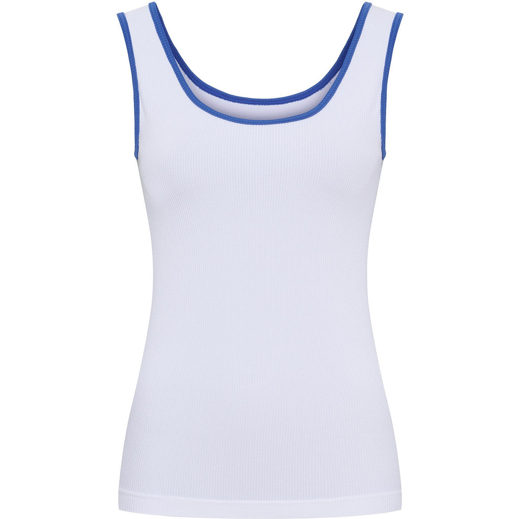 Microfiber T&S Marie rib Top Rib Top Bianco/alaska