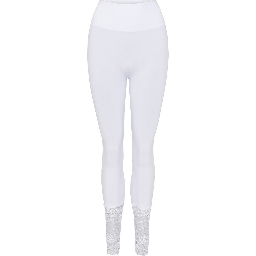 Microfiber T&S Martha legging Lace HW Leggings Bianco
