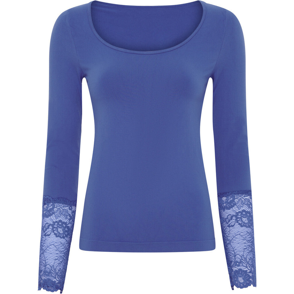 Microfiber T&S Mary Blouse lace LS Top LS Alaska